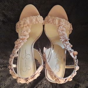Look Jessica Simpson Stiletto Heels Sandals, Shoes  7 1/2 Excellent Condition